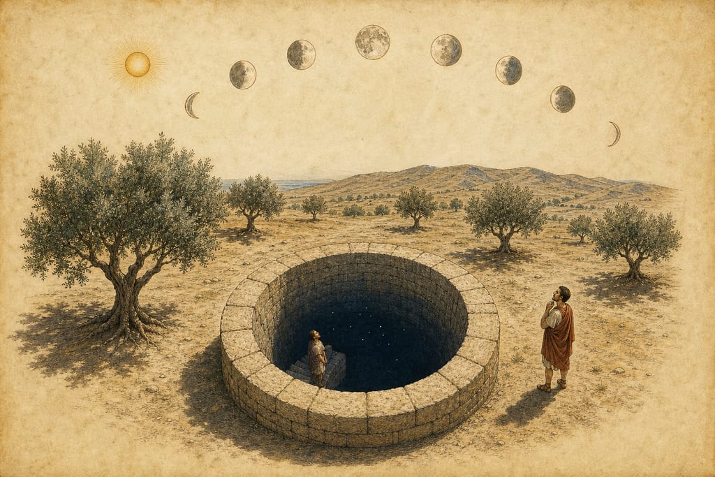 OF THE MOTION OF THE MOON. Complete modern editorial illustration created specifically for this chapter.
