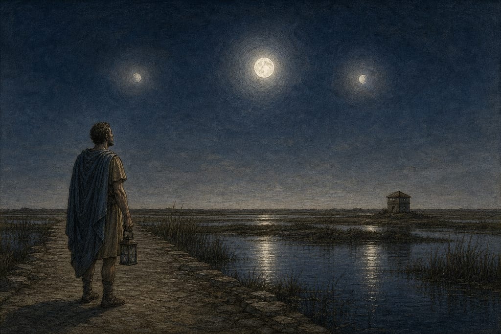 MANY MOONS. Complete modern editorial illustration created specifically for this chapter.