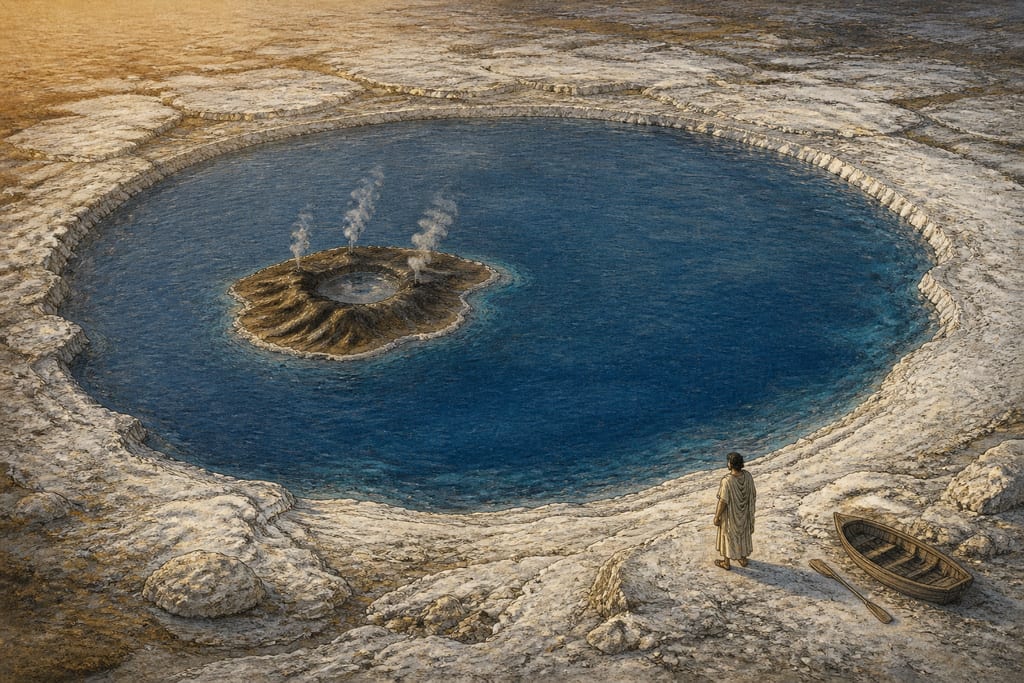 THE MODE IN WHICH ISLANDS RISE UP. Complete modern editorial illustration created specifically for this chapter.