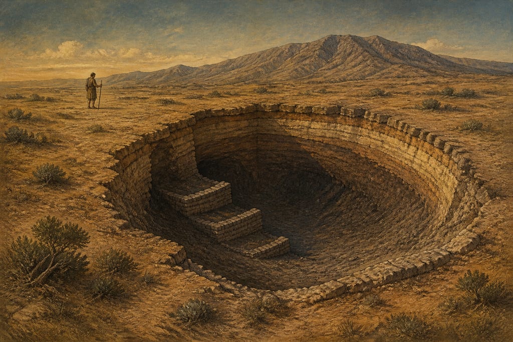 LANDS WHICH HAVE BEEN SWALLOWED UP. Complete modern editorial illustration created specifically for this chapter.