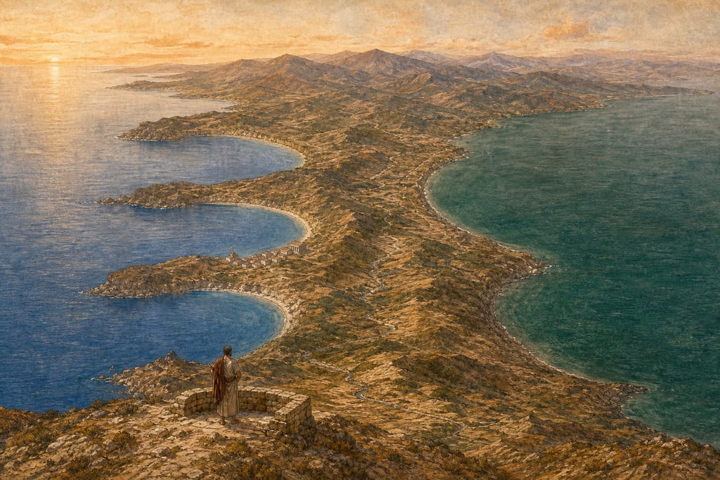 MAGNA GRÆCIA, BEGINNING AT LOCRI. Complete modern editorial illustration created specifically for this chapter.