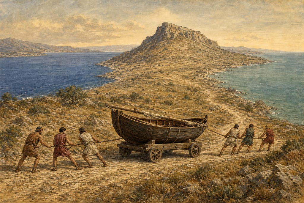 THE PELOPONNESUS. Complete modern editorial illustration created specifically for this chapter.