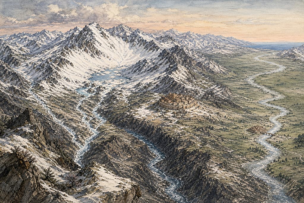 THE LESSER AND THE GREATER ARMENIA. Complete modern editorial illustration created specifically for this chapter.