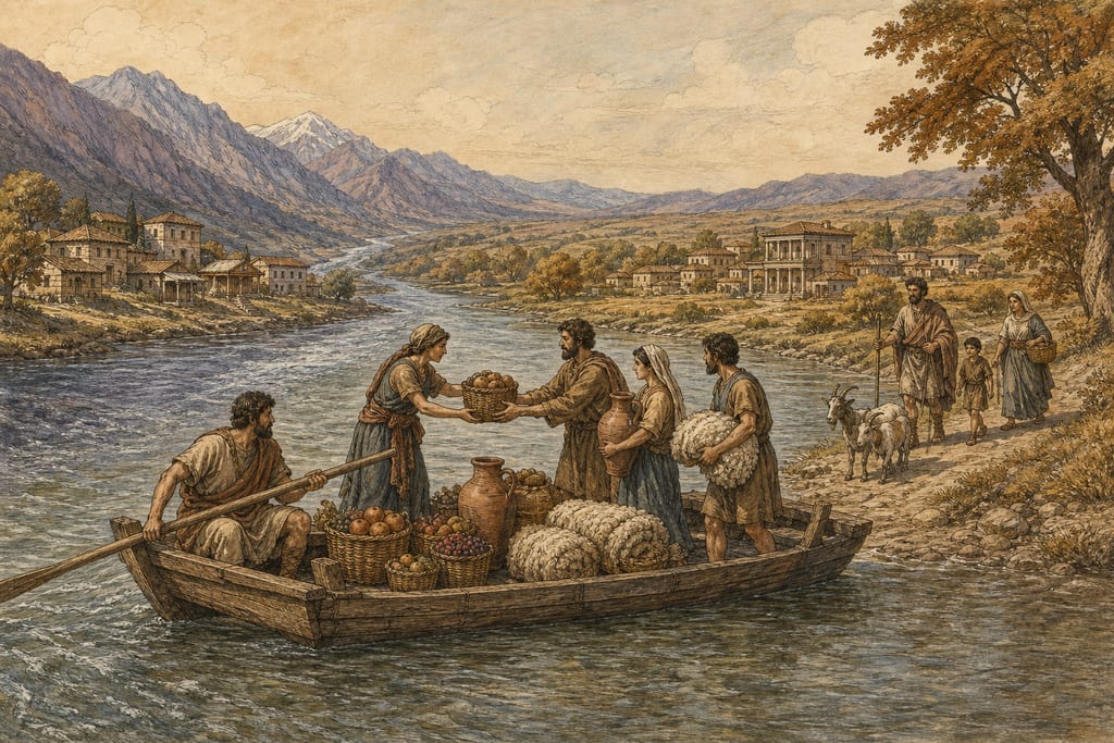 ALBANIA, IBERIA, AND THE ADJOINING NATIONS. Complete modern editorial illustration created specifically for this chapter.