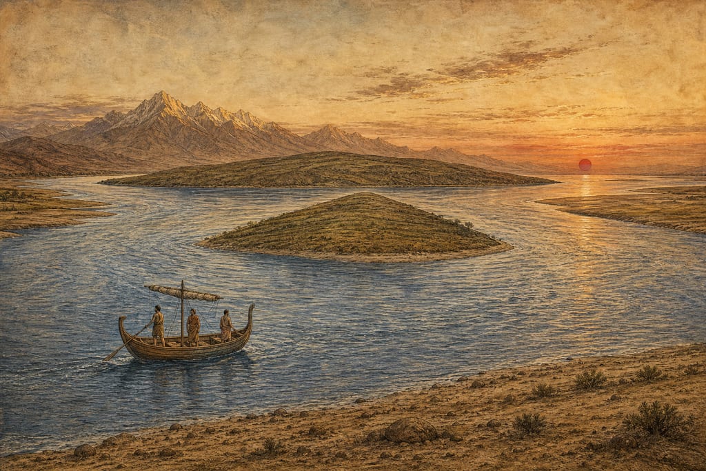 THE INDUS. Complete modern editorial illustration created specifically for this chapter.