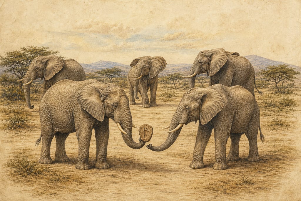 THE INSTINCT OF WILD ANIMALS IN PERCEIVING DANGER. Complete modern editorial illustration created specifically for this chapter.