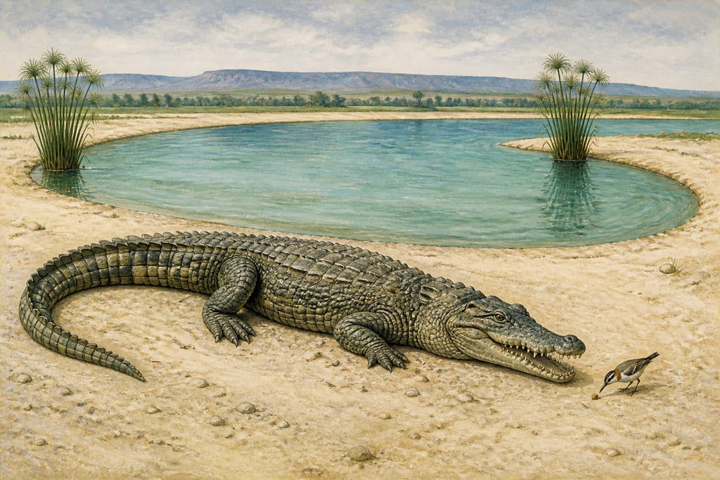 THE CROCODILE. Complete modern editorial illustration created specifically for this chapter.