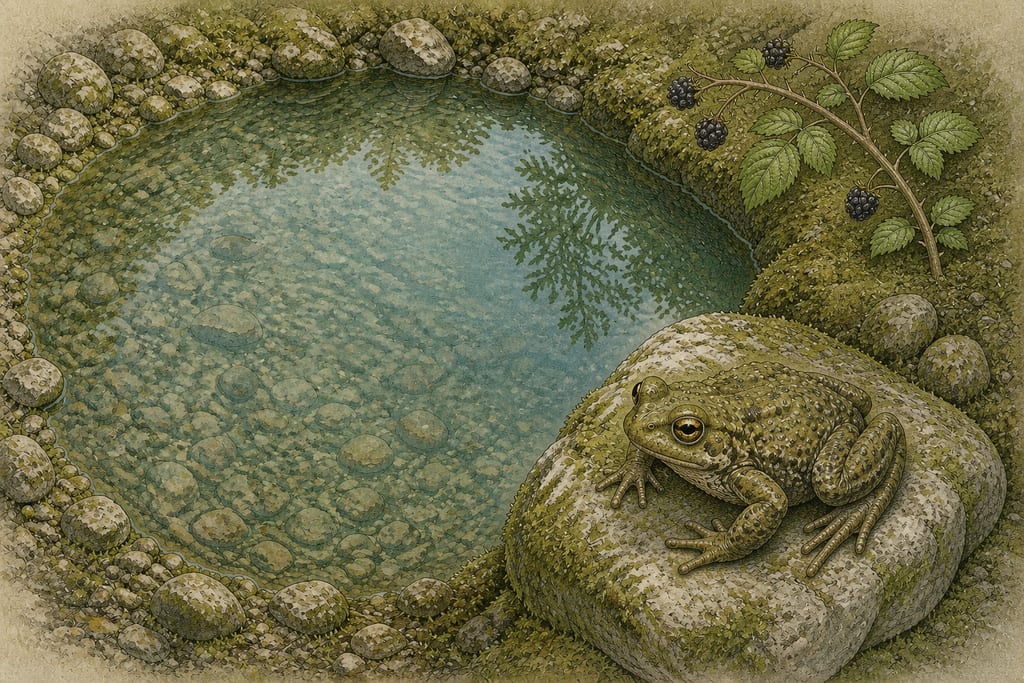 BRAMBLE-FROGS. Complete modern editorial illustration created specifically for this chapter.