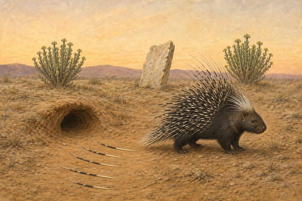 THE PORCUPINE. Complete modern editorial illustration created specifically for this chapter.