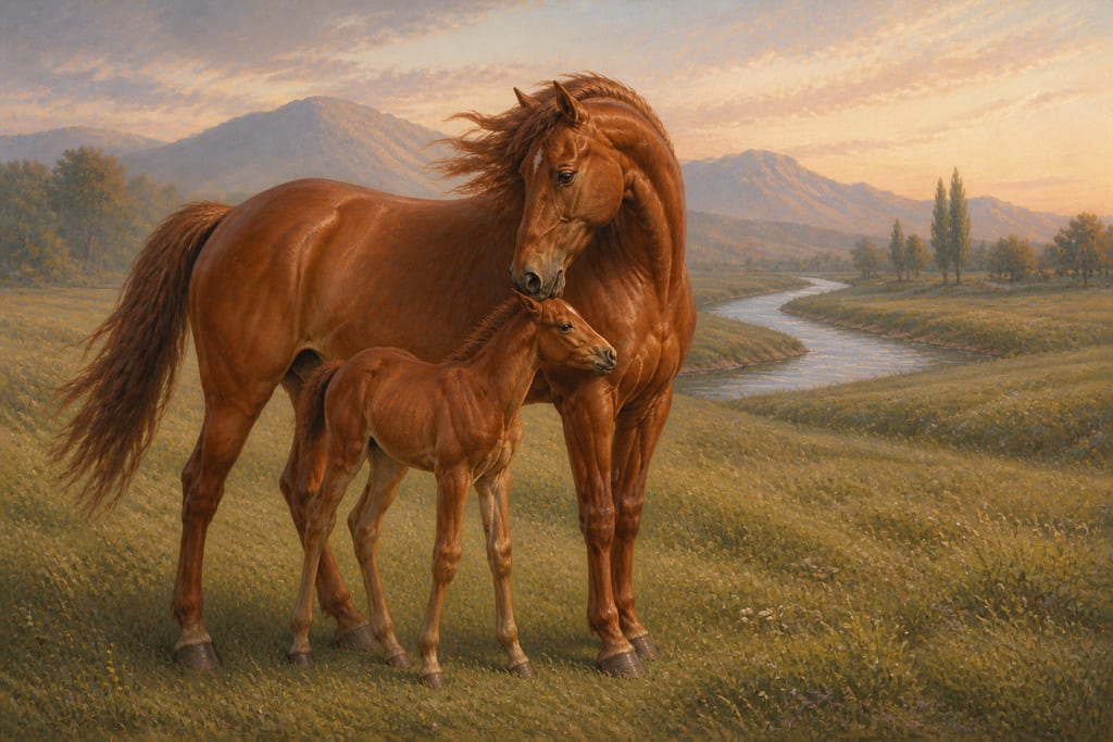 THE NATURE OF THE HORSE. Complete modern editorial illustration created specifically for this chapter.