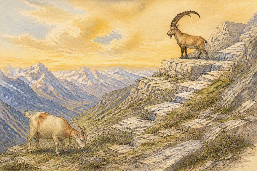 ANIMALS IN A HALF-WILD STATE. Complete modern editorial illustration created specifically for this chapter.