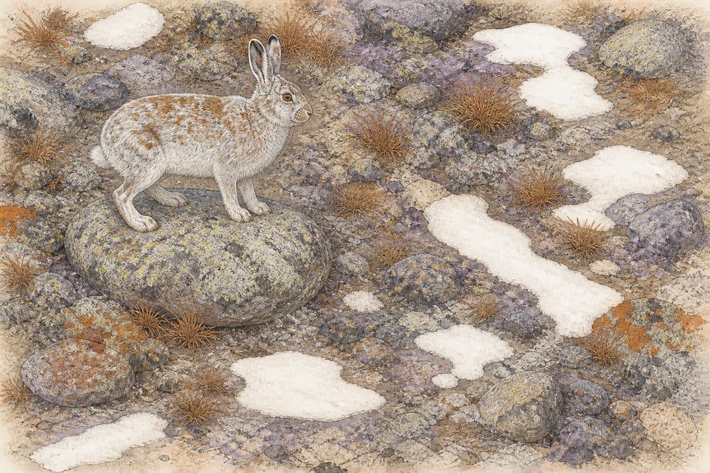 THE DIFFERENT SPECIES OF HARES. Complete modern editorial illustration created specifically for this chapter.