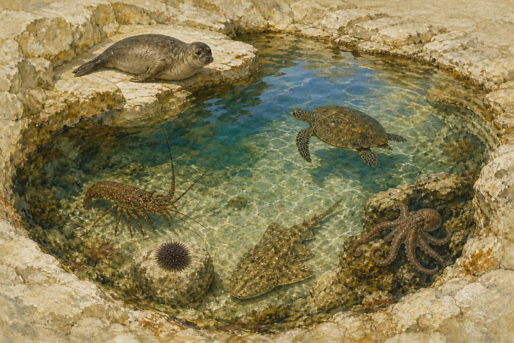 DISTRIBUTION OF AQUATIC ANIMALS INTO VARIOUS SPECIES. Complete modern editorial illustration created specifically for this chapter.