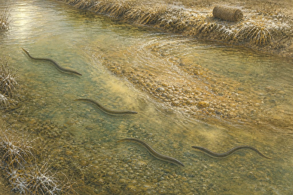 EELS. Complete modern editorial illustration created specifically for this chapter.