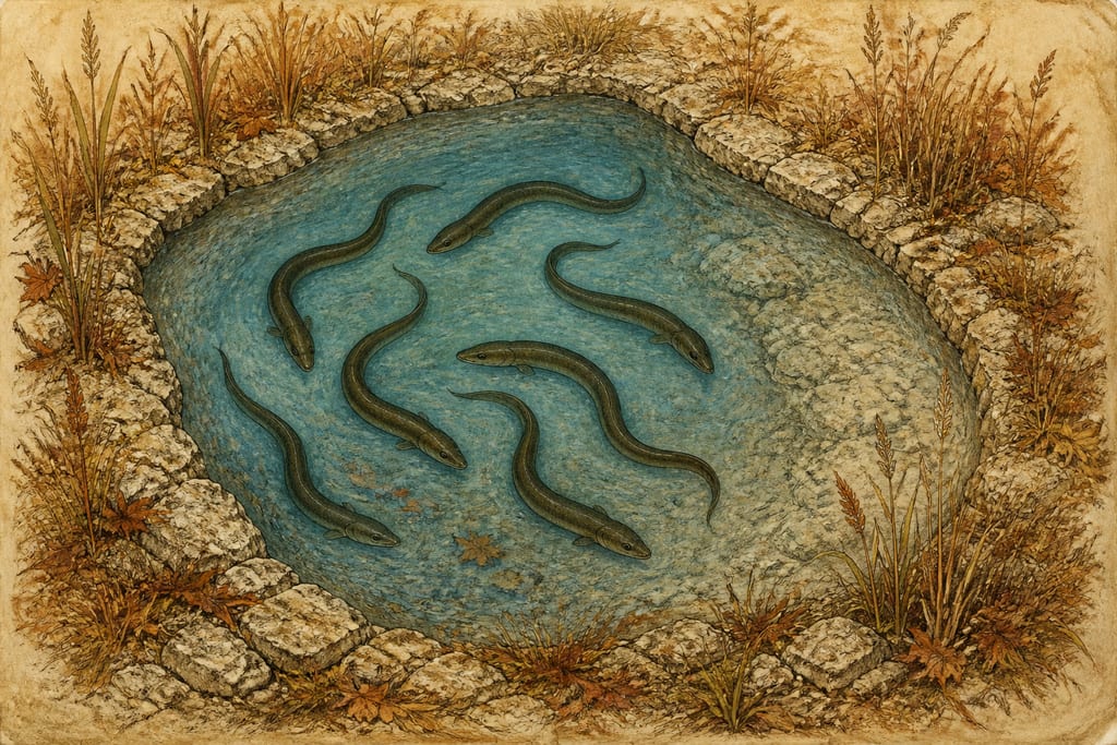 EELS. Complete modern editorial illustration created specifically for this chapter.