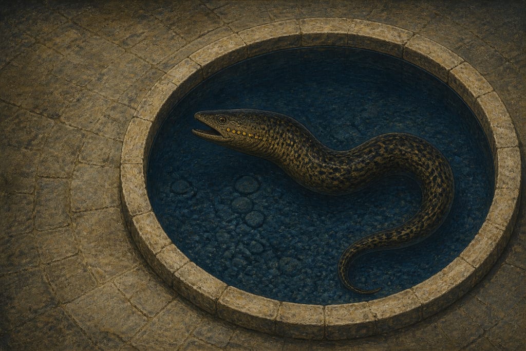 THE MURÆNA. Complete modern editorial illustration created specifically for this chapter.