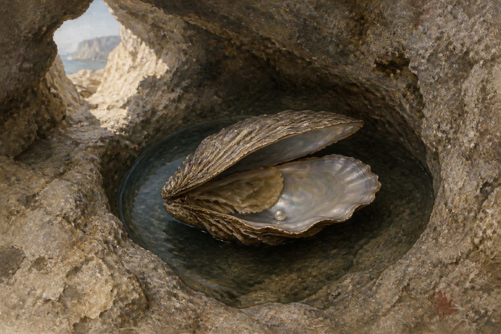 PEARLS; HOW THEY ARE PRODUCED, AND WHERE. Complete modern editorial illustration created specifically for this chapter.