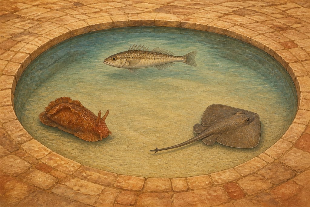 VENOMOUS SEA-ANIMALS. Complete modern editorial illustration created specifically for this chapter.