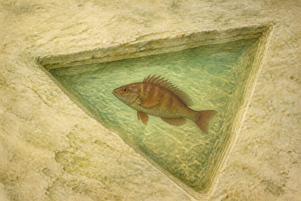 FISHES WHICH HAVE A WOMB; THOSE WHICH IMPREGNATE THEMSELVES. Complete modern editorial illustration created specifically for this chapter.