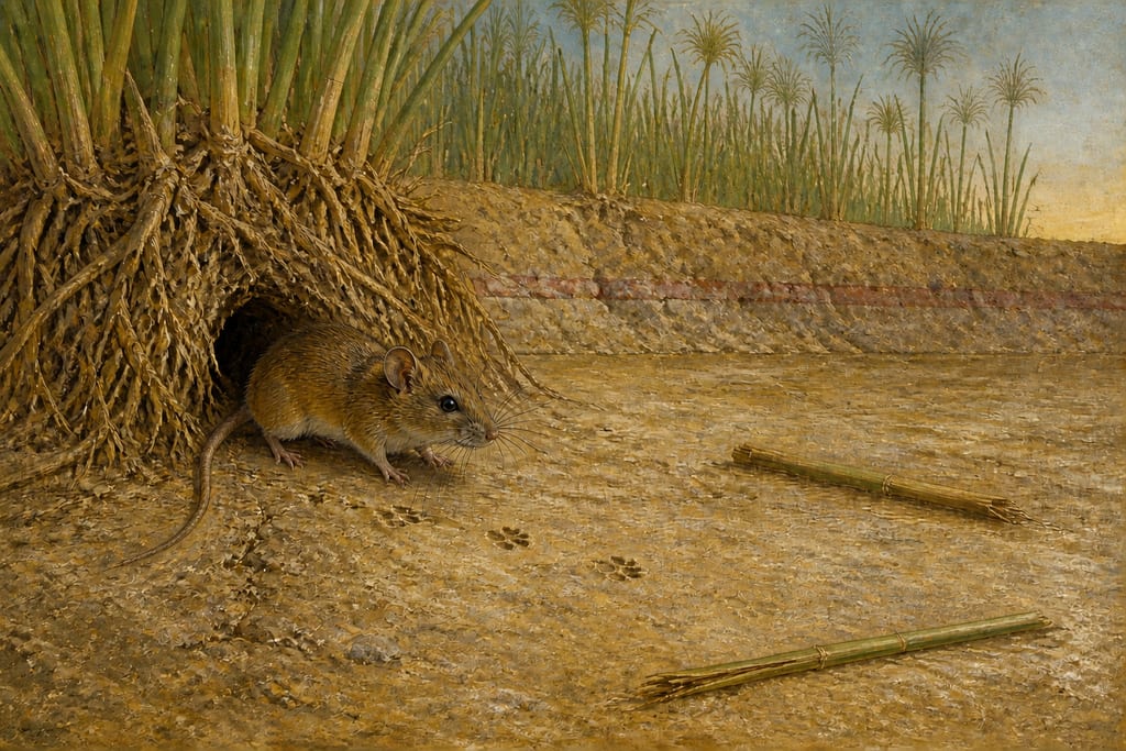 THE MICE OF THE NILE. Complete modern editorial illustration created specifically for this chapter.