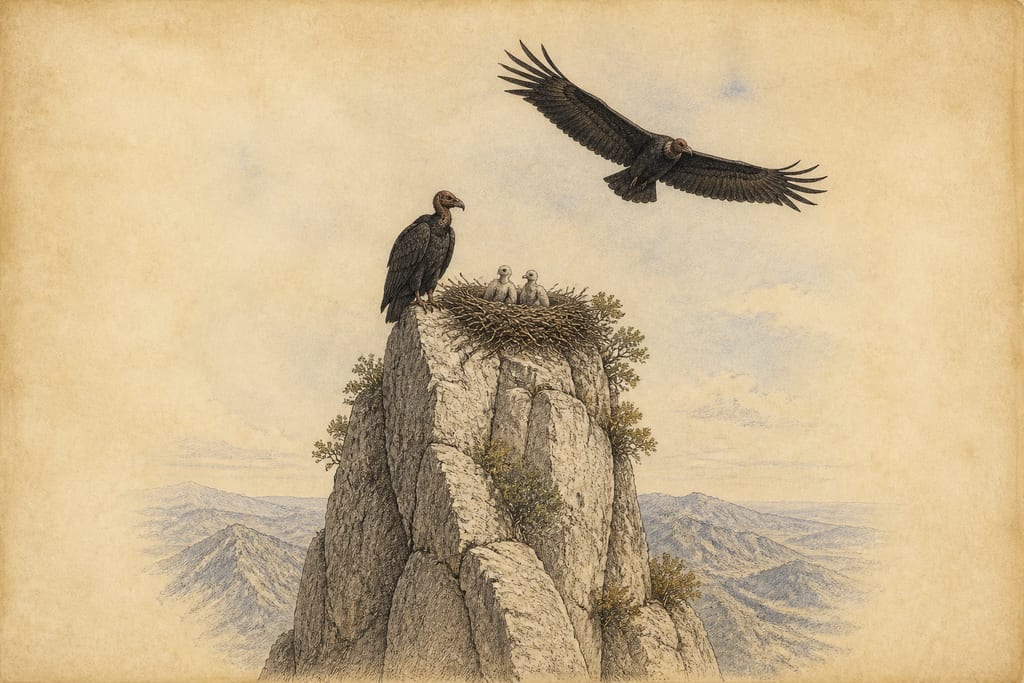 THE VULTURE. Complete modern editorial illustration created specifically for this chapter.