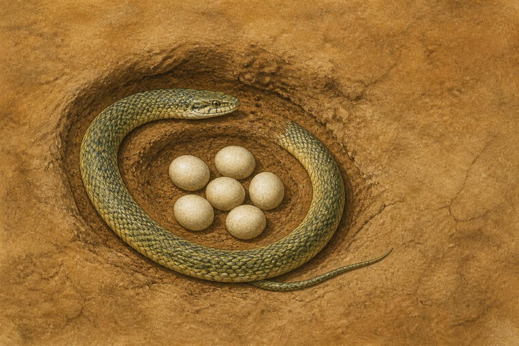 TERRESTRIAL ANIMALS THAT ARE OVIPAROUS.—VARIOUS KINDS OF SERPENTS. Complete modern editorial illustration created specifically for this chapter.