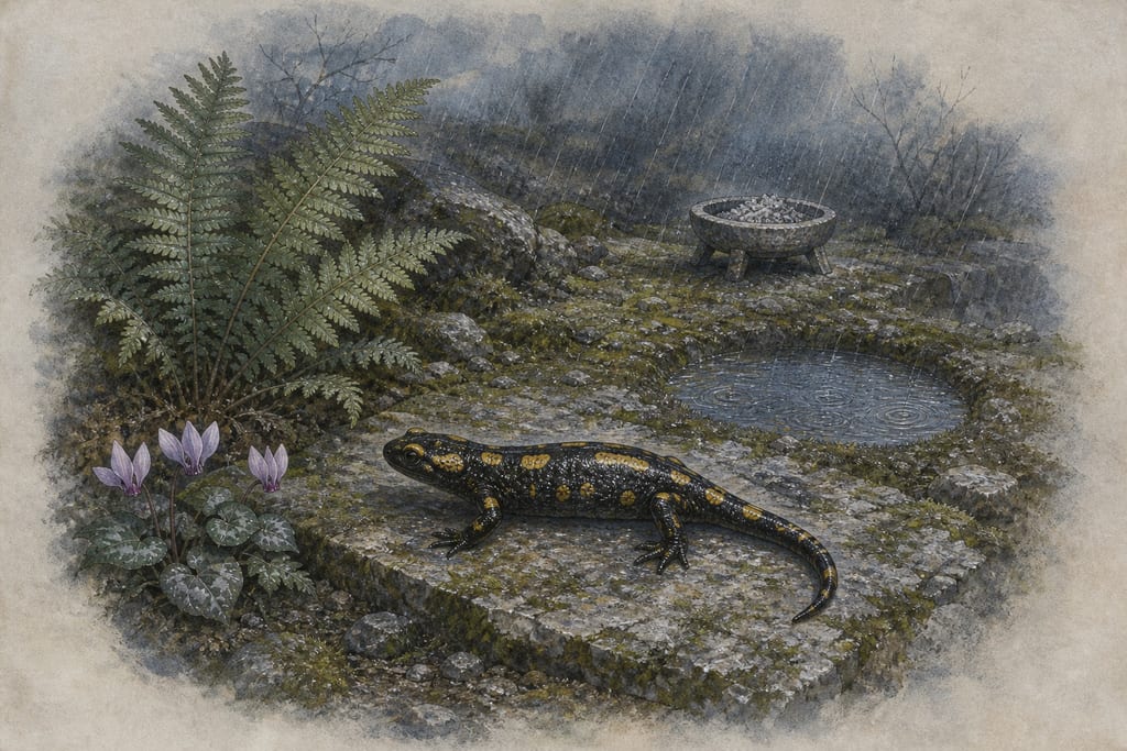 SALAMANDERS. Complete modern editorial illustration created specifically for this chapter.