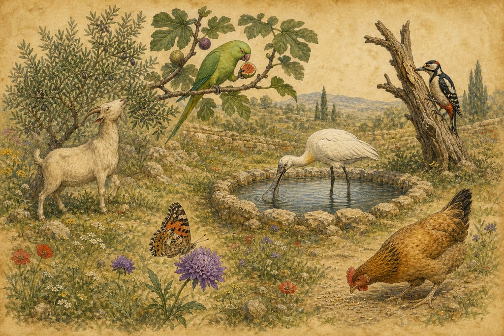 DIVERSITIES IN THE FEEDING OF ANIMALS. Complete modern editorial illustration created specifically for this chapter.