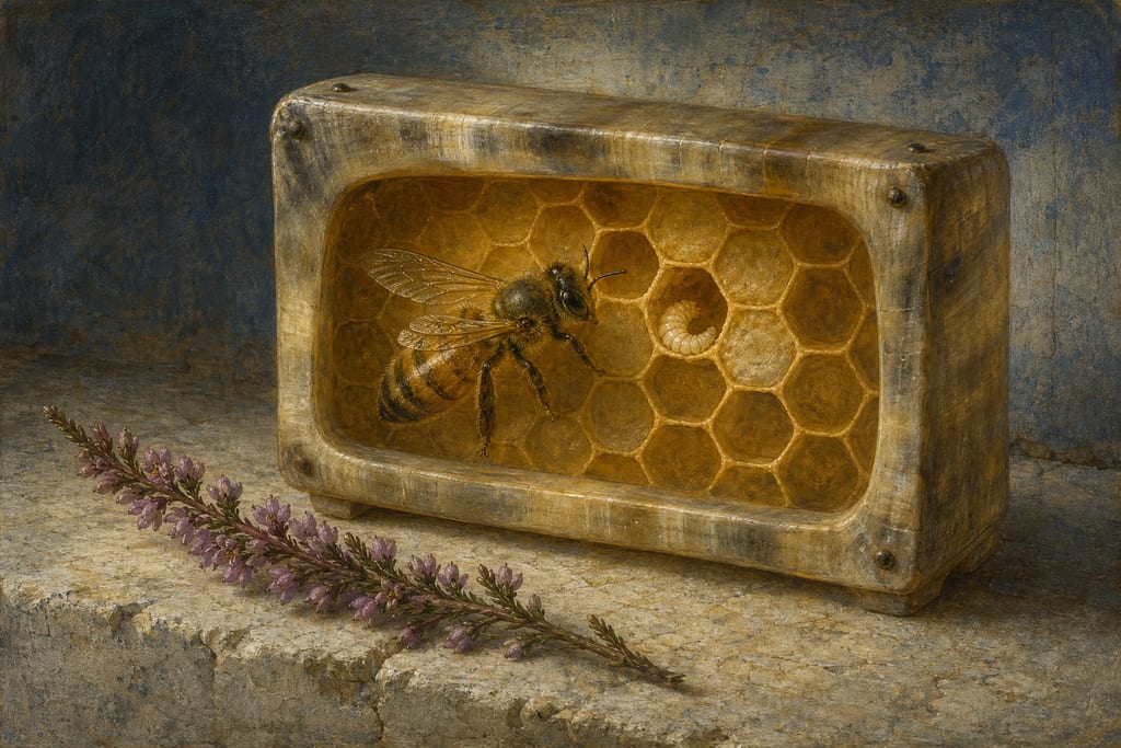 THE REPRODUCTION OF BEES. Complete modern editorial illustration created specifically for this chapter.
