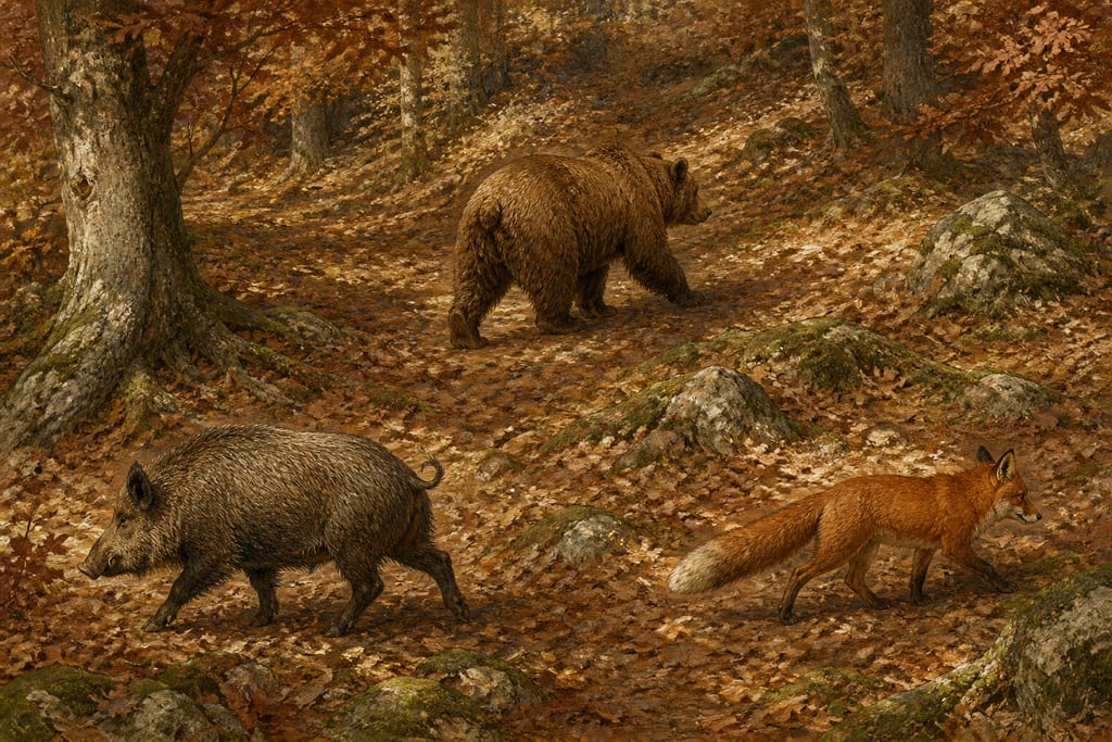 THE TAILS OF ANIMALS. Complete modern editorial illustration created specifically for this chapter.