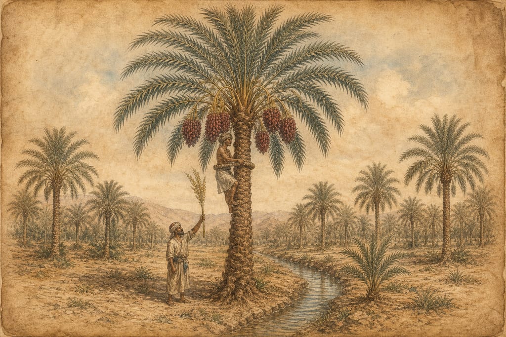 THE NATURE OF THE PALM-TREE. Complete modern editorial illustration created specifically for this chapter.