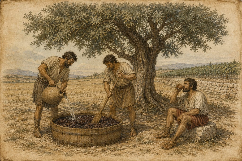 THREE VARIETIES OF SECOND-RATE WINE. Complete modern editorial illustration created specifically for this chapter.
