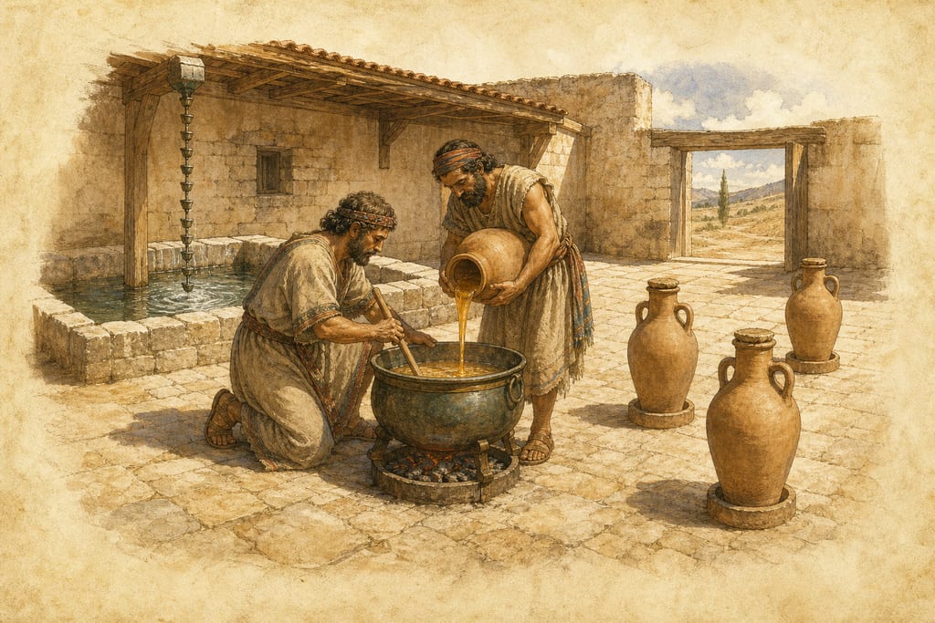 HYDROMELI, OR MELICRATON. Complete modern editorial illustration created specifically for this chapter.