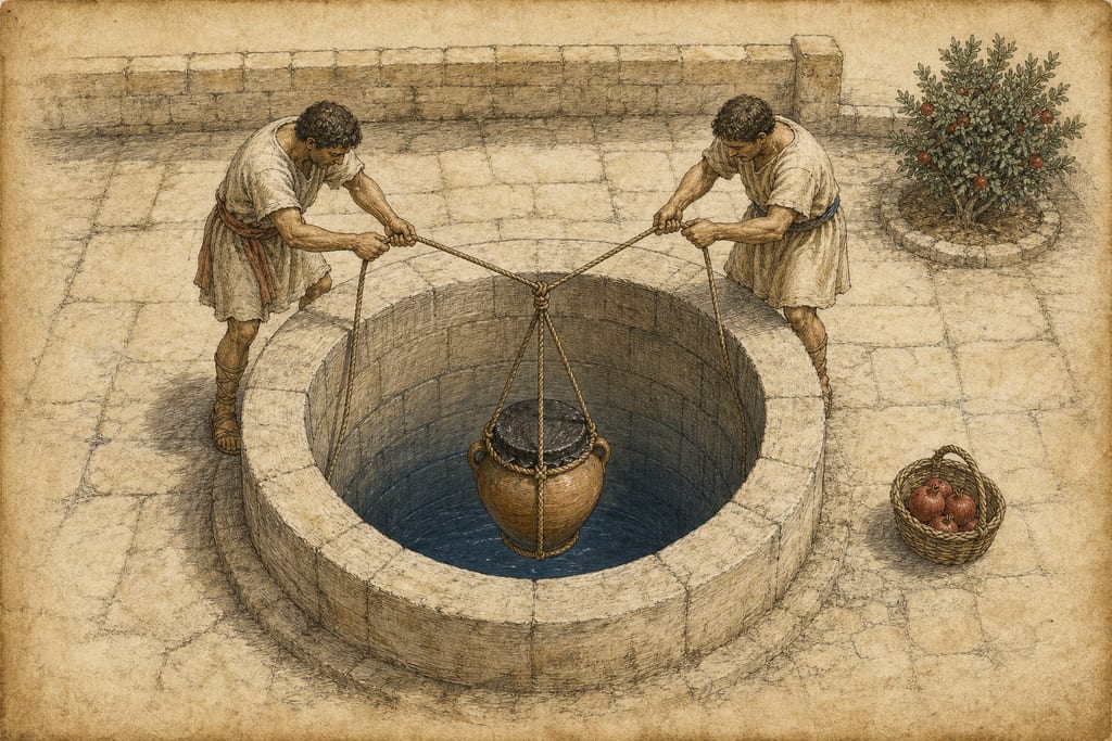 THE MODE OF KEEPING VARIOUS FRUITS AND GRAPES. Complete modern editorial illustration created specifically for this chapter.