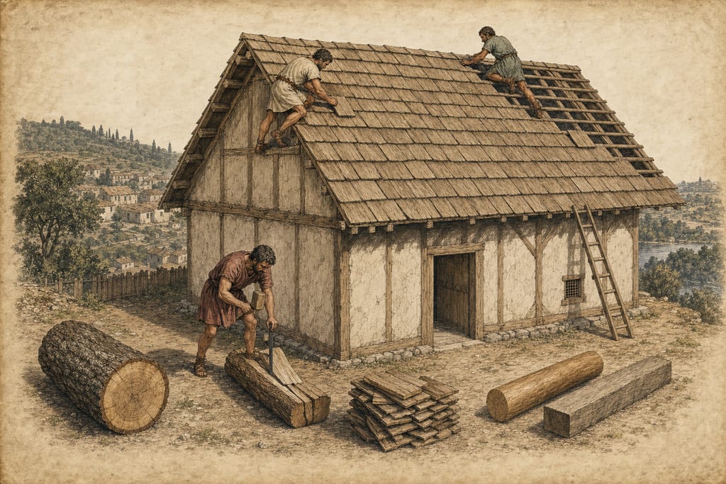 SHINGLES. Complete modern editorial illustration created specifically for this chapter.