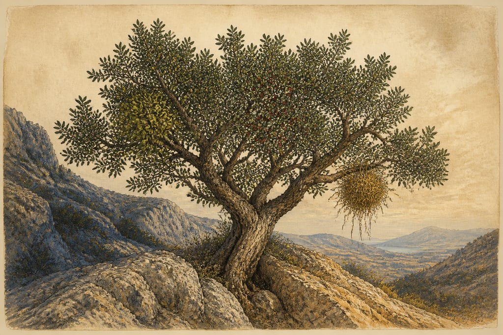 DIFFERENCES IN TREES IN RESPECT OF THE TRUNKS AND BRANCHES. Complete modern editorial illustration created specifically for this chapter.