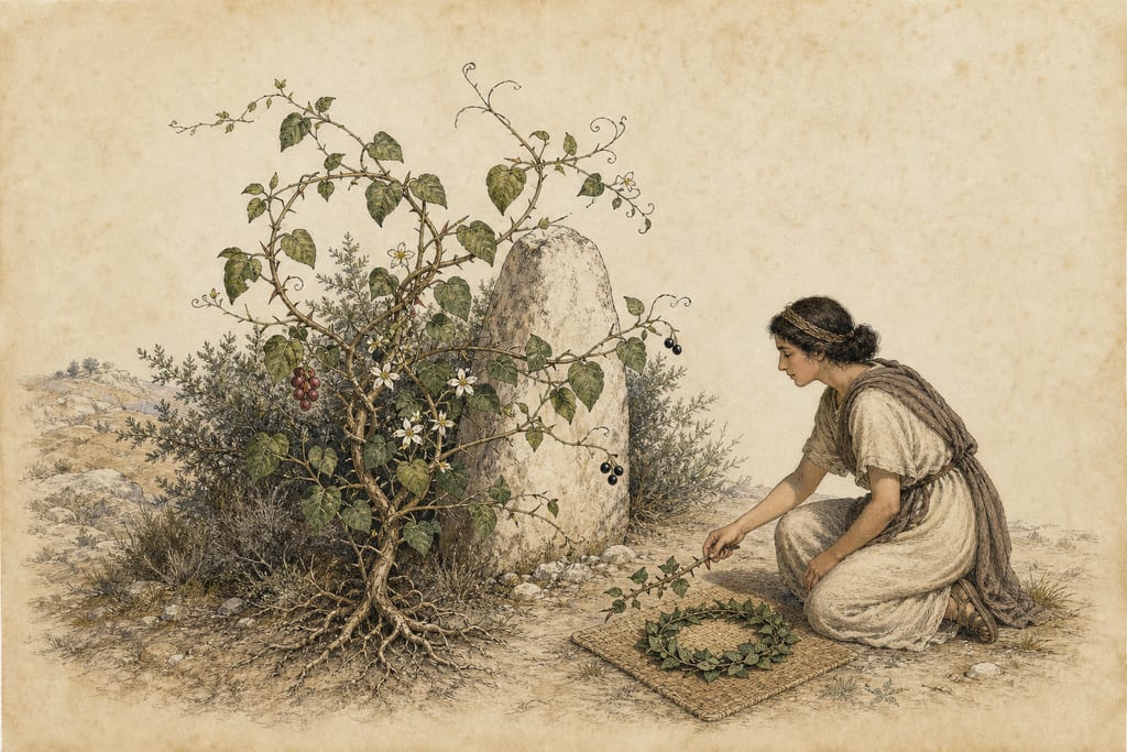 THE SMILAX. Complete modern editorial illustration created specifically for this chapter.