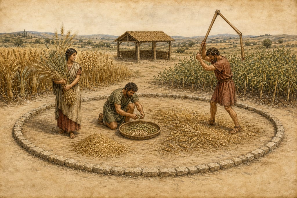 THE DIFFERENT KINDS OF GRAIN. Complete modern editorial illustration created specifically for this chapter.