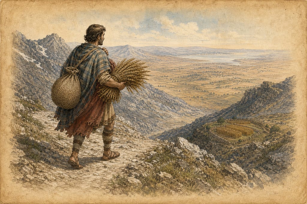 ARINCA, AND OTHER KINDS OF GRAIN THAT ARE GROWN IN THE EAST. Complete modern editorial illustration created specifically for this chapter.