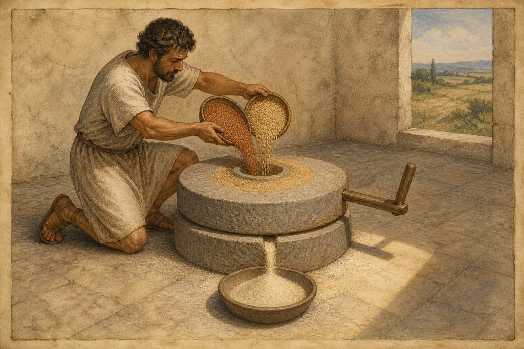 WINTER WHEAT. SIMILAGO, OR FINE FLOUR. Complete modern editorial illustration created specifically for this chapter.