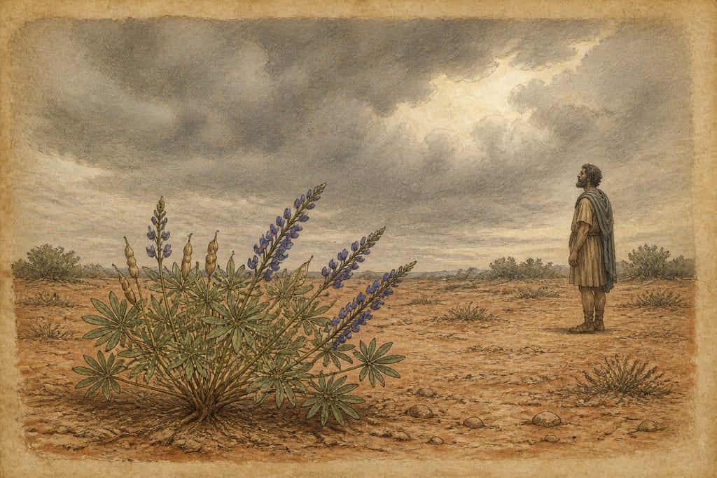 THE LUPINE. Complete modern editorial illustration created specifically for this chapter.