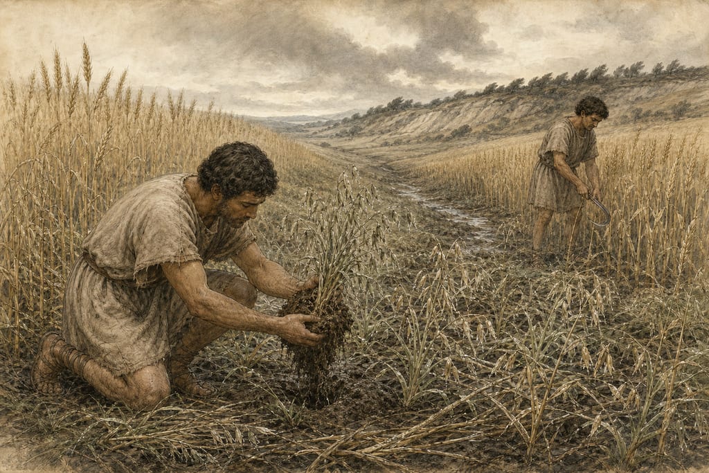 THE DISEASES OF GRAIN: THE OAT. Complete modern editorial illustration created specifically for this chapter.