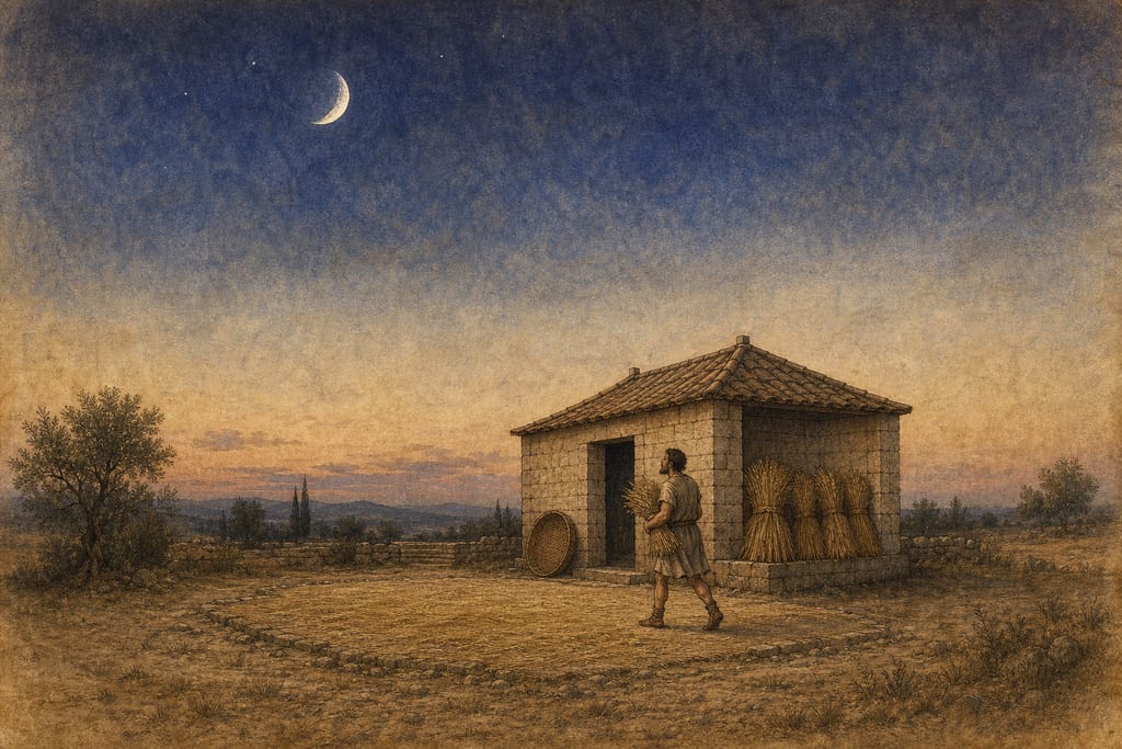 THE REVOLUTIONS OF THE MOON. Complete modern editorial illustration created specifically for this chapter.