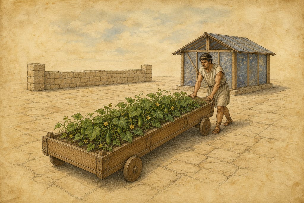VEGETABLES OF A CARTILAGINOUS NATURE—CUCUMBERS. PEPONES. Complete modern editorial illustration created specifically for this chapter.