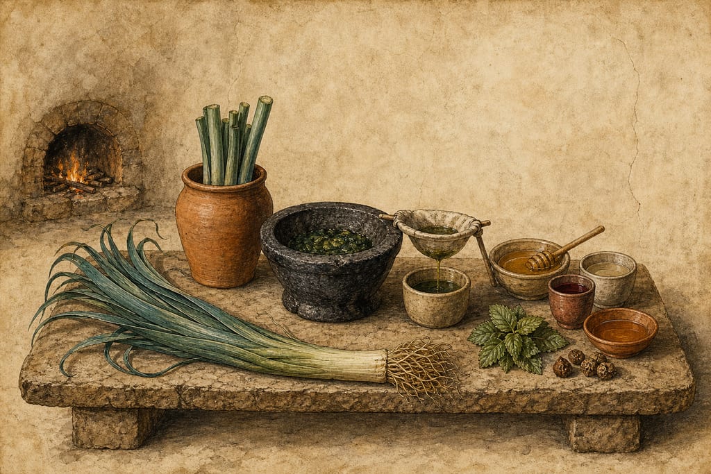 CUTLEEK: THIRTY-TWO REMEDIES. Complete modern editorial illustration created specifically for this chapter.