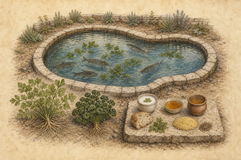 PARSLEY; SEVENTEEN REMEDIES. Complete modern editorial illustration created specifically for this chapter.