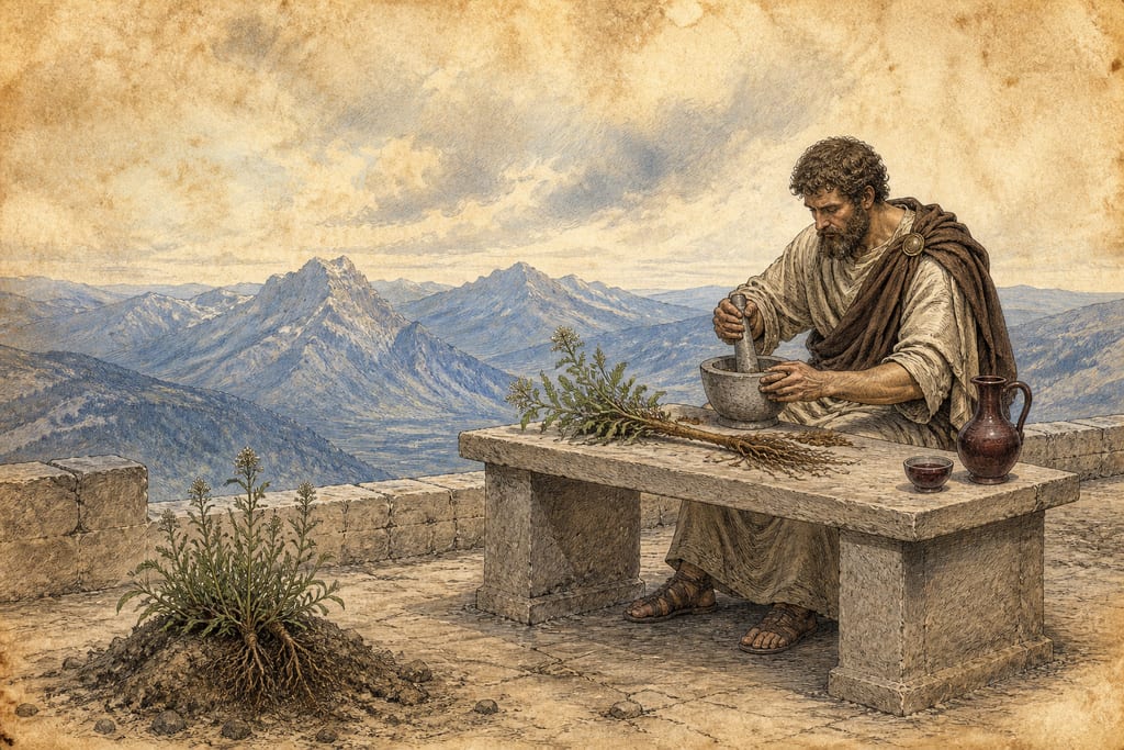 EIGHT REMEDIES DERIVED FROM GALLIC NARD. Complete modern editorial illustration created specifically for this chapter.