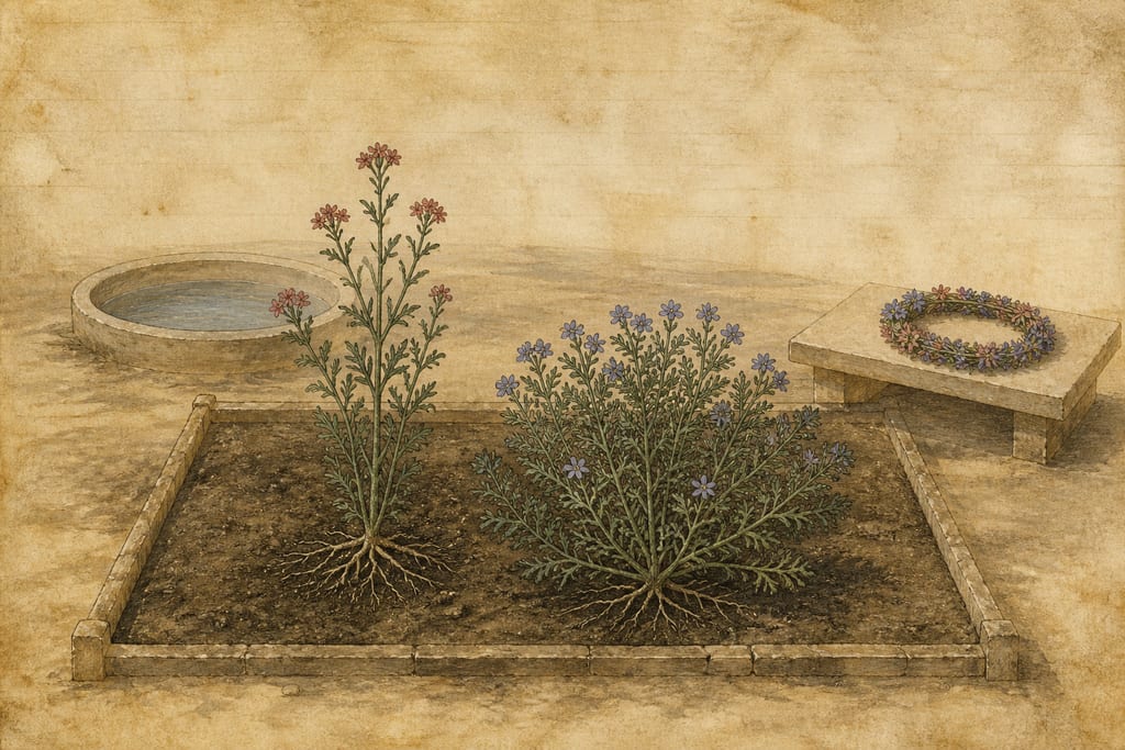 ONE REMEDY DERIVED FROM THE PESOLUTA. Complete modern editorial illustration created specifically for this chapter.