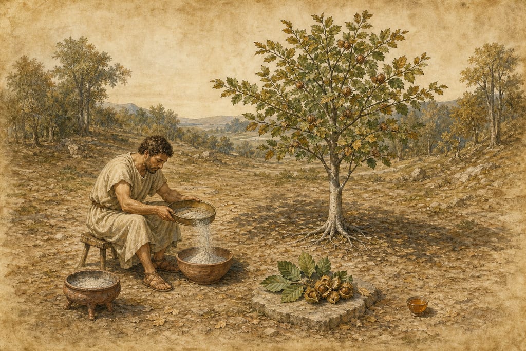 THE BEECH: FOUR REMEDIES. Complete modern editorial illustration created specifically for this chapter.