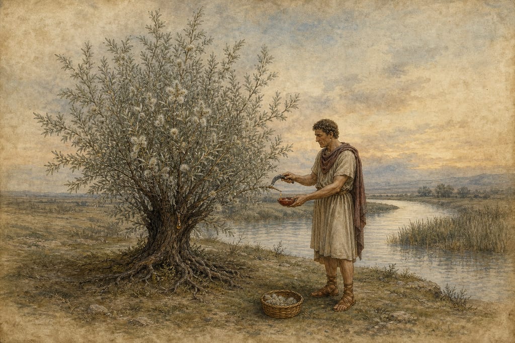 THE WILLOW: FOURTEEN REMEDIES. THE WILLOW OF AMERIA: ONE REMEDY. Complete modern editorial illustration created specifically for this chapter.